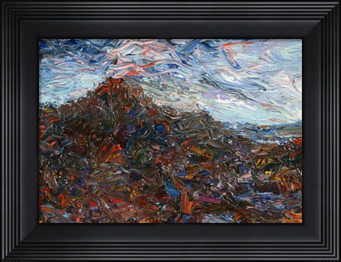 Framed Volcano Print