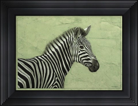 Framed Zebra Print