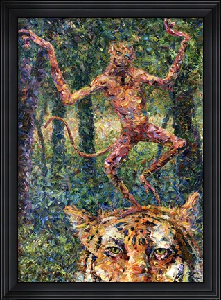 Framed Crazy Monkey Print