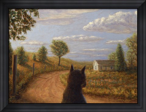 Framed Abandoned House Print