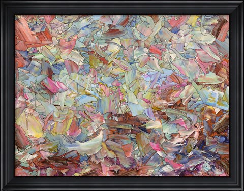 Framed Fragmented Hill Print