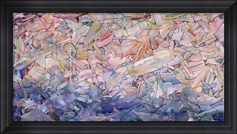 Framed Fragmented Sea Print