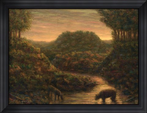 Framed Mountain Stream Print