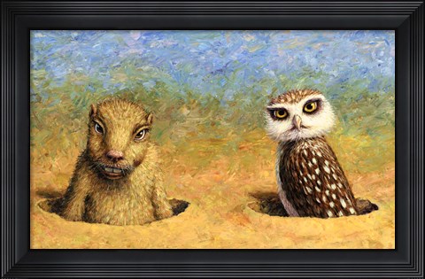 Framed Neighbors Print