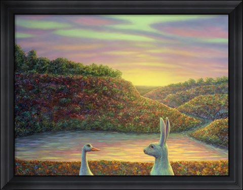 Framed Sharing A Moment Print