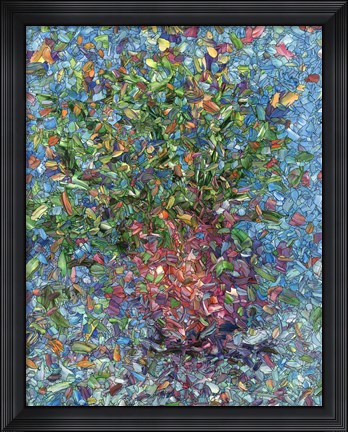 Framed Falling Flowers Print