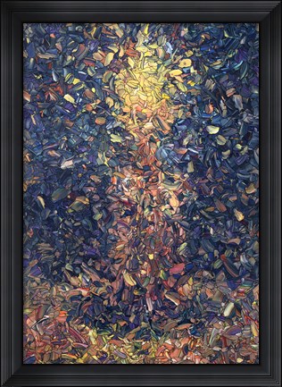 Framed Fragmented Flame Print