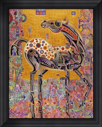 Framed Secessionist Horse Print