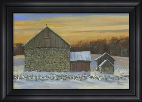 Framed Whisky Run Sunset Print