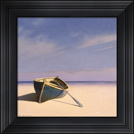 Framed Beached Boat 1 Print