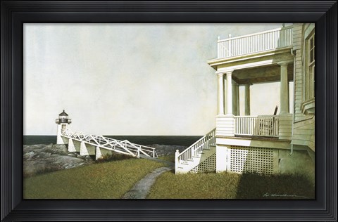 Framed Marshall Point Lighthouse Print