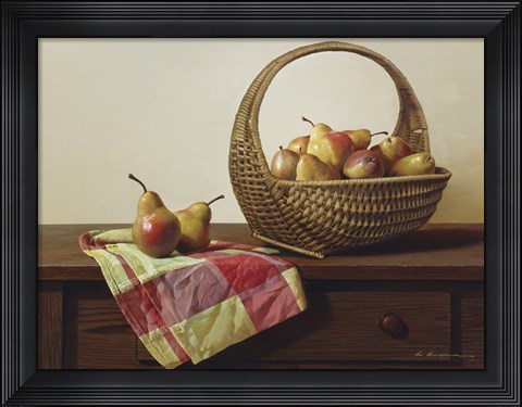 Framed Still Life With Pears Print