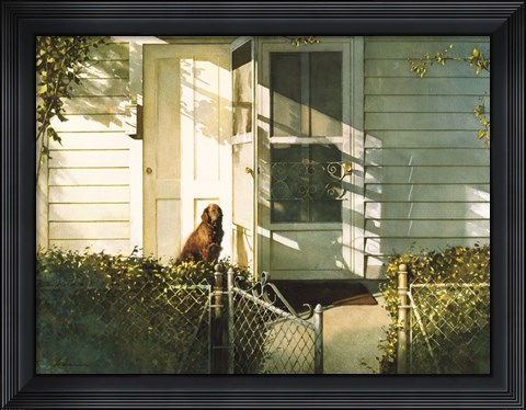 Framed Patiently Waiting Print