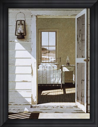 Framed Oil Lamp Print