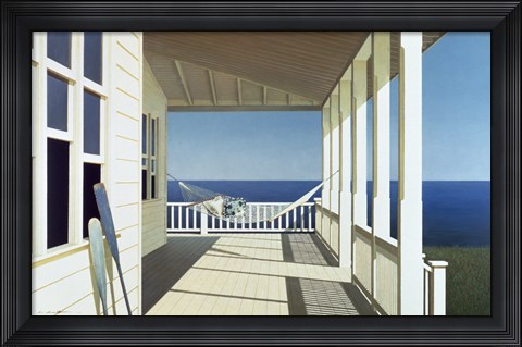 Framed Porch Shadows Print