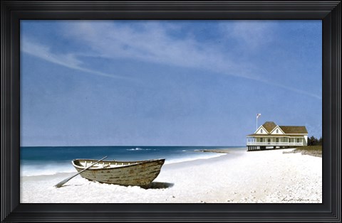 Framed Beach House View 2 Print