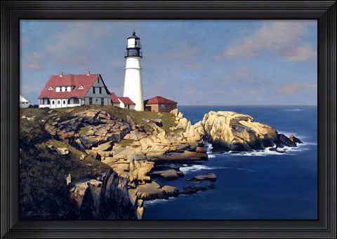 Framed Coastal Lighthouse Print