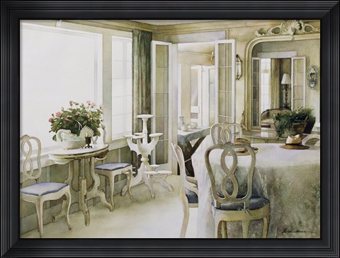 Framed Shell Mirror Print