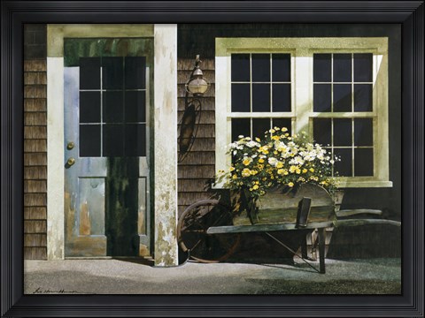 Framed Weathered Post Print
