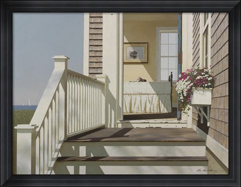 Framed Bedroom Cat Print