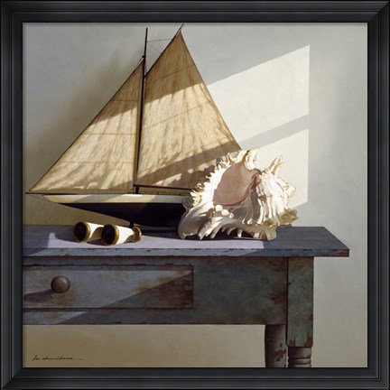 Framed Shell &amp; Sail Print