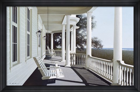 Framed Gaslights Print
