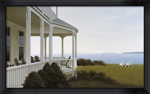 Framed Porch Chairs Print