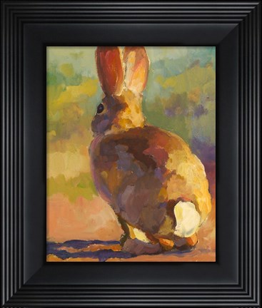 Framed Backdoor Bunny Print