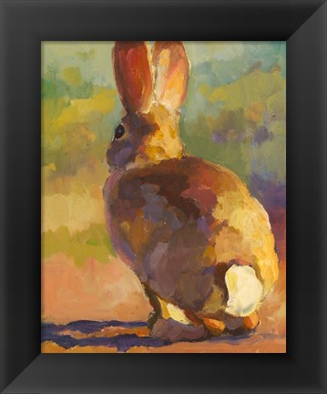 Framed Backdoor Bunny Print