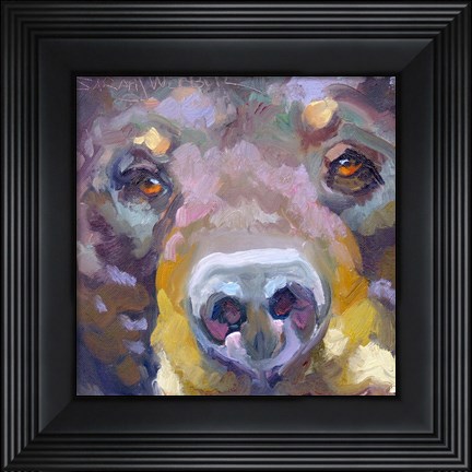 Framed Bear with Me Print