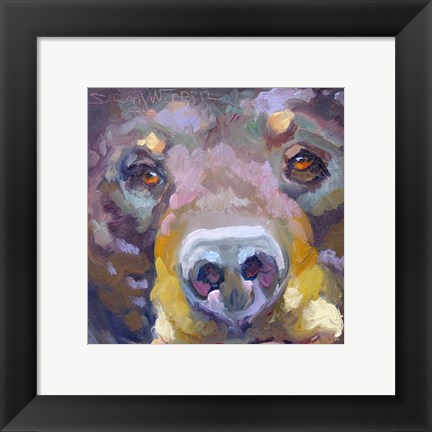 Framed Bear with Me Print