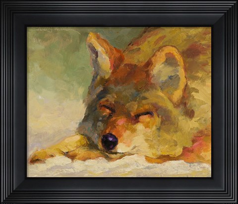 Framed Chillin Coyote Print