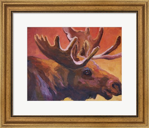 Framed Milton the Moose Print