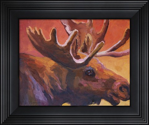 Framed Milton the Moose Print