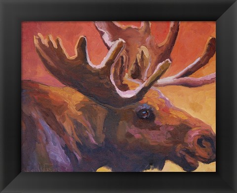 Framed Milton the Moose Print