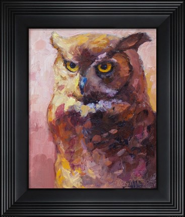 Framed Serious Stare Print