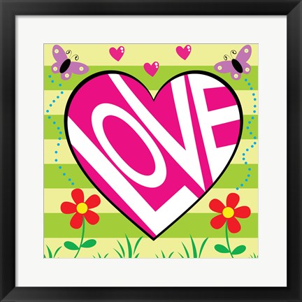 Framed Love Garden Print