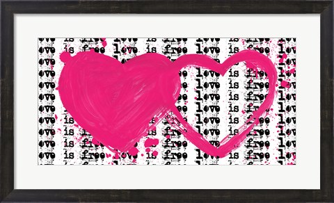 Framed Twin Hearts Print