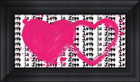 Framed Twin Hearts Print