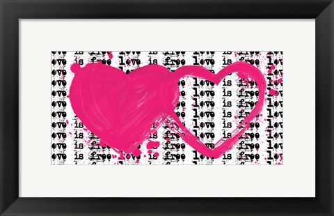 Framed Twin Hearts Print