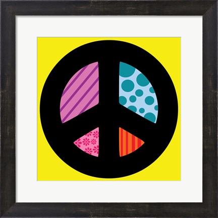 Framed Peace Collage 2 Print
