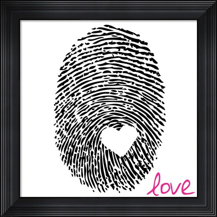 Framed Love Thumbprint Print