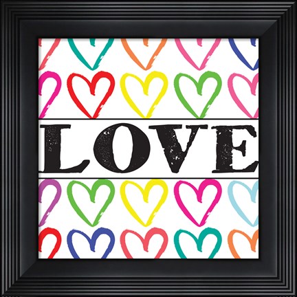 Framed Love Sharpie 2 Print