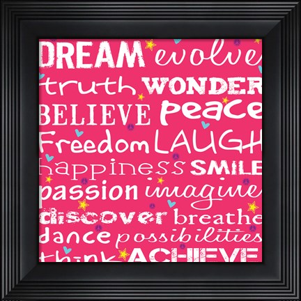 Framed Dream Evolve Truth Print