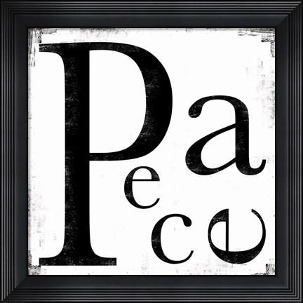 Framed Peace 3 Print
