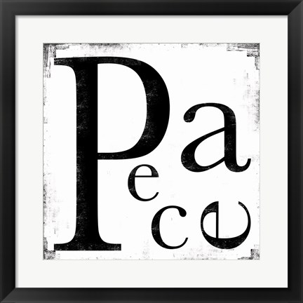 Framed Peace 3 Print