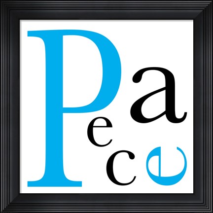 Framed Peace 4 Print