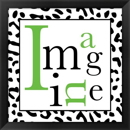 Framed Imagine 1 Print