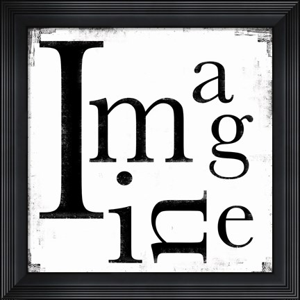 Framed Imagine 3 Print