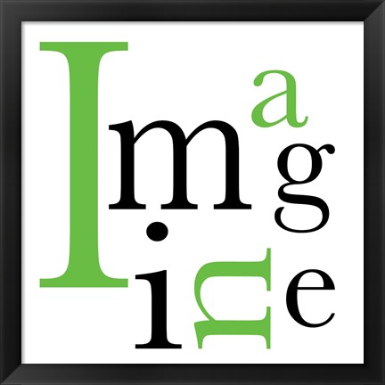 Framed Imagine 4 Print